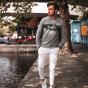 Black & Gold Militardos Army & Grey sweater 