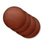 leather coasters cognac set of 4