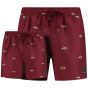 Son Of A Beach Father & Son Swim Shorts Bees - Red