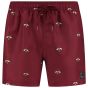 Son Of A Beach Father & Son Swim Shorts Bees - Red