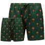 Son of a Beach Father & Son Swim Shorts Palm Tree - Dark Green