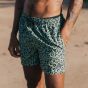 Son of a Beach Father & Son Swim Shorts Leopard - Green