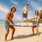 Son of a Beach Father & Son Swim Shorts Abstract - Black
