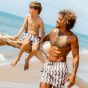 Son of a Beach Father & Son Swim Shorts Waves - Green