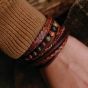 Steel & barnett bonacci bracelet - caramel