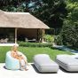 The Fillup Club Sunlounger Natte Linen Chalk