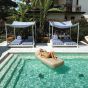 The Fillup Club Sunlounger Natte Linen Chalk