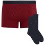Tommy Hilfiger Trunk & Sock Set - Red