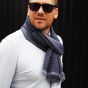 Tresanti spring scarf blue dots