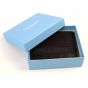 Tresanti leather wallet with grey fishbone fabric