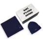 Tresanti Scarf & Beanie Set Navy With Logo