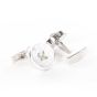 Tresanti sterling silver cufflinks - pearl