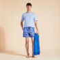 Vilebrequin Swim Shorts Flocked Aquarium - Blue