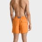 Vilebrequin Moorea Swim Shorts Water-reactive Octopus In Stripes - Orange