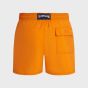 Vilebrequin Moorea Swim Shorts Water-reactive Octopus In Stripes - Orange