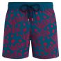 Vilebrequin Velvet Flocked Turtles Logo Swim Shorts - Blue
