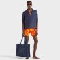 Vilebrequin Velvet Flocked Starfish Swim Shorts - Orange