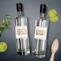 Personalised Vodka - White Marble - Custom Message