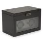 WOLF Axis Double Watch Winder Met Opslag - Powder Coat