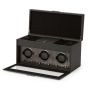 WOLF Axis Triple Watch Winder With Storage - Powder Coat