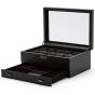 WOLF Axis 10 Piece Watch Box With Storage - Powder Coat