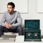 WOLF British Racing Double Watch Winder With Storage - Green