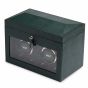 WOLF British Racing Double Watch Winder With Storage - Green