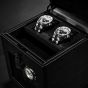 WOLF British Racing Single Watch Winder With Storage - Black