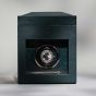 WOLF British Racing Single Watch Winder With Storage - Green