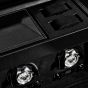 WOLF British Racing Triple Watch Winder With Storage - Black
