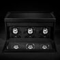 WOLF British Racing Triple Watch Winder With Storage - Black