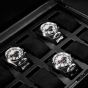 WOLF British Racing Boîte À Montres 10 Pièces Avec Rangement - Noir
