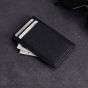 Woolnut Leather Card Holder - Black