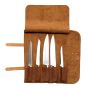 Xapron leather knife roll Utah Rust - 5 knives