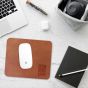 Leather Mousepad Cognac - Action beats perfection
