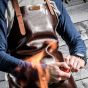 Xapron Utah choco leather apron