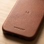 Woolnut Leather Case for iPhone 17 - Cognac