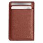 Woolnut Leather Card Holder - Cognac