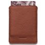 Woolnut Leather Sleeve for Passports - Cognac