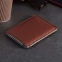 Woolnut Leather Sleeve for Passports - Cognac