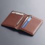 Woolnut Leather Bifold Wallet - Cognac