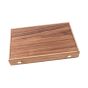 Manopoulus American Walnut Backgammon Set - Black Oak