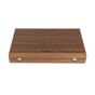 Manopoulos American Walnut Backgammon Set