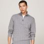 Tommy Hilfiger Classic Cable Zip Sweater