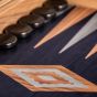 Manopoulus American Walnut Backgammon Set - Black Oak
