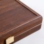 Manopoulus Playing Cards Case - Dark Brown Wood