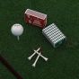 3 Putt Round Golf Tee Streichholz - Rot