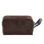 Boston Deluxe Toiletry Bag - Dark Brown