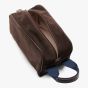 Boston Deluxe Toiletry Bag - Dark Brown