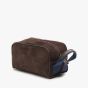 Boston Deluxe Toiletry Bag - Dark Brown